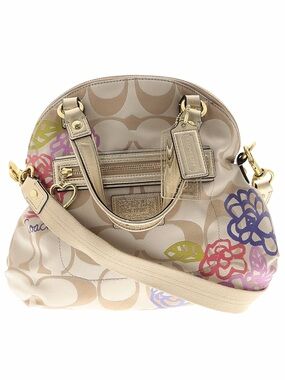 Vintage Rare Coach Poppy Daisy Floral Satchel/Crossbody